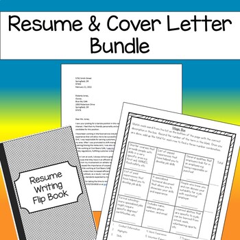 Preview of Resume & Cover Letter BUNDLE