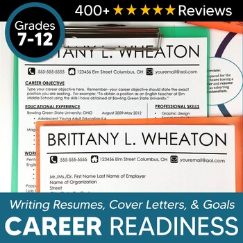 Preview of Resume, Cover Letter, and Interview Unit