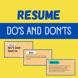 Resume Do's and Don'ts Google Slides
