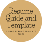Resume Guide and Template Worksheet