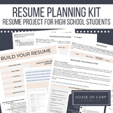 Resume Project for Middle School High School