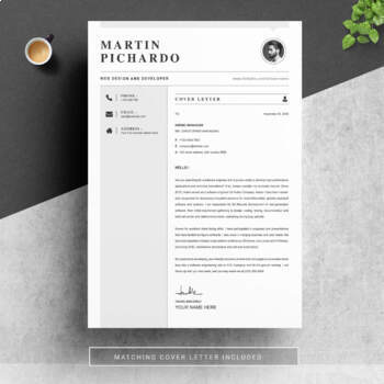 Resume Template / CV Design Template by ResumeInventor | TPT