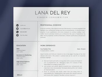Preview of Resume Template For Teachers