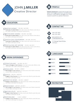 Preview of Resume Template | Professional Resume Design | MS Word Template