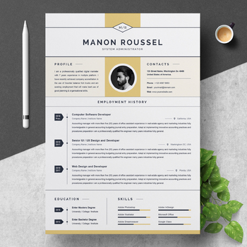 Preview of Teacher Resume Template | System Administrator