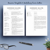 Resume Template and Matching Cover Letter + SPECIAL BONUS