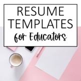 Resume Templates for Educators 6 Editable Templates in PowerPoint