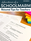 Resume Tips and Tricks for New and Experienced Teachers