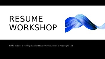 Preview of Resume Workshop (Step-by-Step PowerPoint to making a successful Resume)