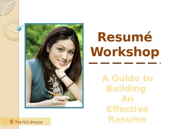 Preview of Resume Workshop _ A Guide to Building Effective Resumes