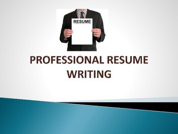 Preview of Resume Writing / A Basic Guide to the Steps of Writing A Great Resume