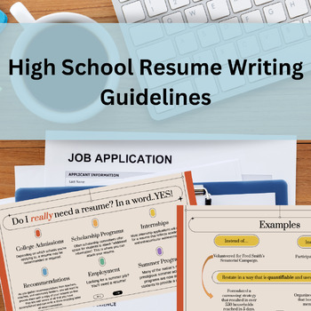 Preview of Resume Writing Guidelines for High Schoolers