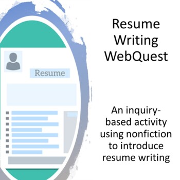 Preview of Resume Writing WebQuest