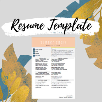Preview of Resume and Cover Letter Template