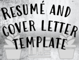 Resume and Cover Letter Template