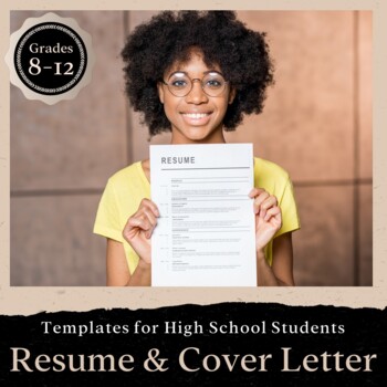 Preview of Resume and Cover Letter Templates with Rubrics for Career Readiness