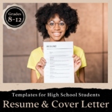 Resume and Cover Letter Templates with Rubrics for Career 
