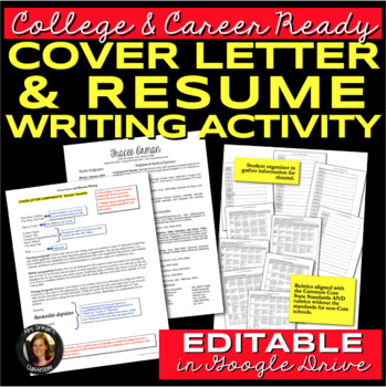 Preview of Resume and Cover Letter Writing for College & Career Readiness