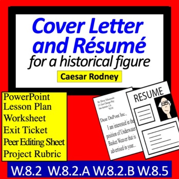 Preview of Historical Figure's Resume and Cover Letter