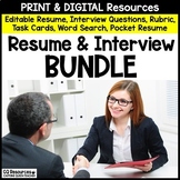 Resume Writing and Job Interview BUNDLE for Career Explora