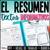 Resumen de un texto informativo | Spanish Summary Writing