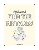 Resumes- Find the Mistakes
