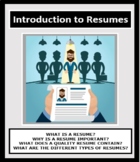 RESUMES, Introduction to Resumes, Employment, Careers Read
