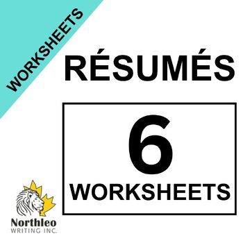 Preview of Resumes and Cover Letters Worksheets and Lesson Plan