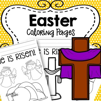 Preview of Resurrection Day Coloring Pages FREEBIE {EASTER}