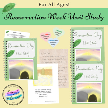 Preview of Resurrection Week Unit Study KJV