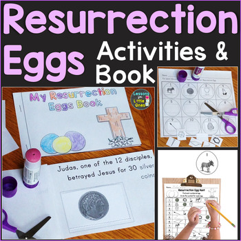 Preview of Resurrection Eggs Christian Easter Activities Religious Easter Egg Set Book