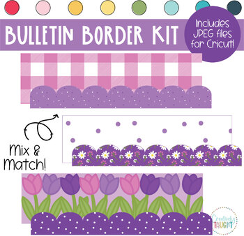 Preview of Resurrection Tulips - Easter - March & April Bulletin Board Borders