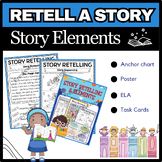 Retell A Story Unit: Story Elements, Anchor Charts, Graphi