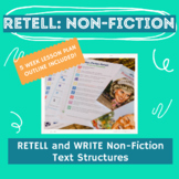 Retell:  Non-Fiction Text Structures (MLK special!)