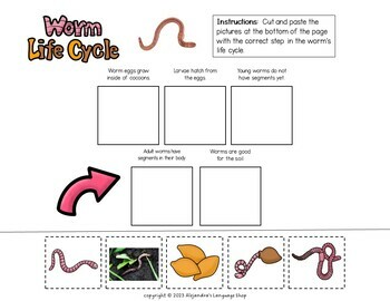 Retell and Sequencing Activities for ELL Students Life Cycles Edition