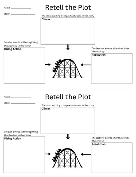 Roller coaster graphic organizer TPT