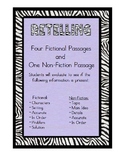 Retelling -4 Fictional Passages & 1 Nonfiction Text: Retel