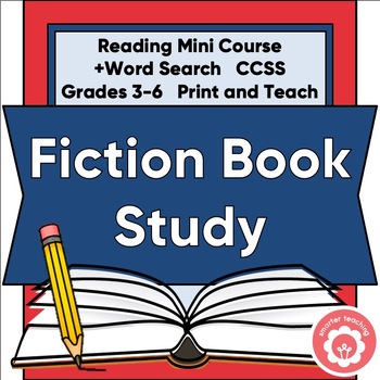 Preview of Fiction Genre Study and Book Report +Word Search CCSS Grades 3-6 Print and Teach