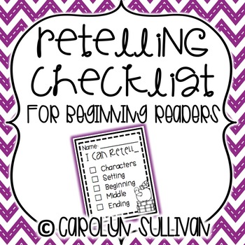 Preview of Retelling Checklist
