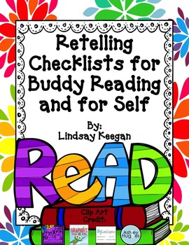 Retelling Checklists for Buddy Reading and for Self Checking by Lindsay ...