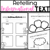 Retelling Nonfiction Informational Text Graphic Organizers
