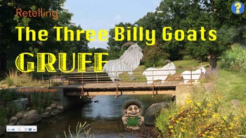 Preview of Retelling The Three Billy Goats Gruff - Clipart & SmartBoad Activity