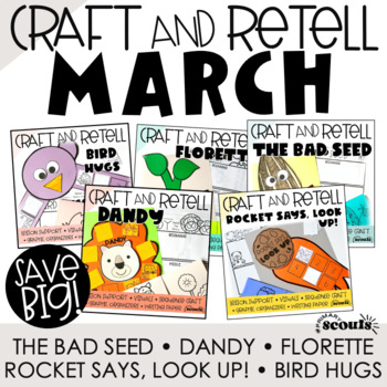 Preview of Spring March Activities | Retelling | | Sequencing | Spring Crafts