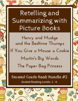 Preview of Retelling & Summarizing with Picture Books| Reading Strategy|2nd Grade Bundle #2