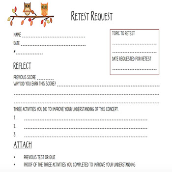 Preview of Retest Request Form