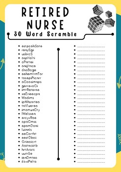 Retirement Games for Him and Her Printable Activities for the