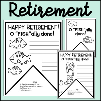 Preview of Retirement Banner for teacher, staff, or principal