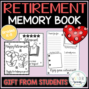 Preview of Retirement Book | Retirement Gift from Students | Retirement Gift from Class