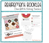 Retirement Booklet Class Gift for Retiring Teachers {Donut