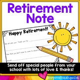 Retirement Letter ... a sweet, simple way to send kindness